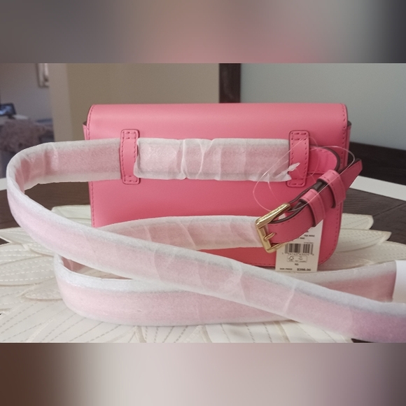 MICHAEL Michael Kors Sloan Editor Belt Bag Leather, Pink ❤️NEW❤️ retails $398 - Picture 2 of 8